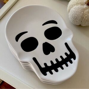 Skull Appetizer Plates (Set of 9) - Halloween